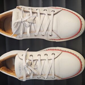 Thom Browne White and Red Men's Sneakers